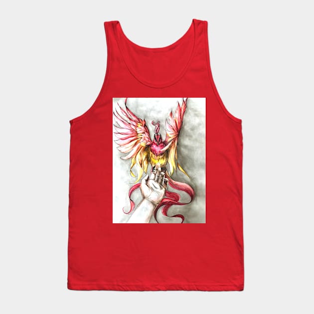 Phoenix Rebirth of Life Tank Top by eosofdawn